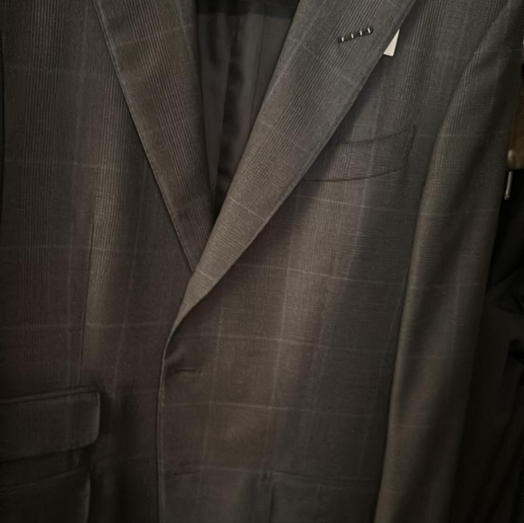 Tom Ford Wool Checkered Navy Size 38 Jacket - Picture 5 of 5